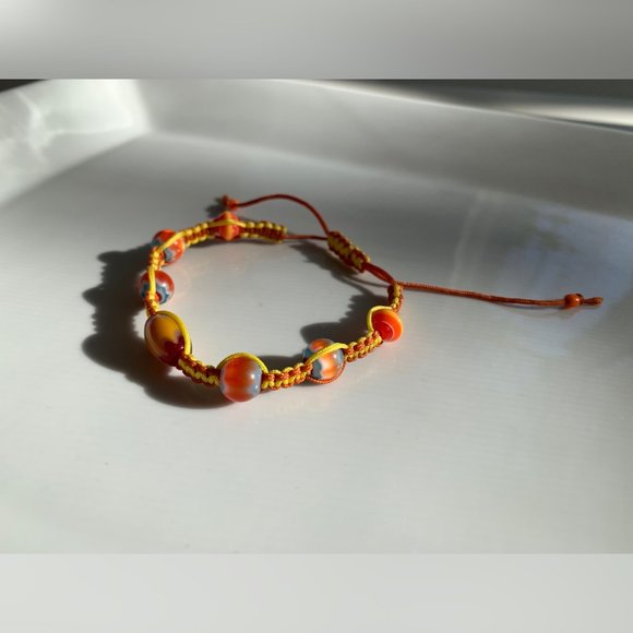 Swarovski Beaded Crochet Handmade Bracelet - Picture 3 of 5